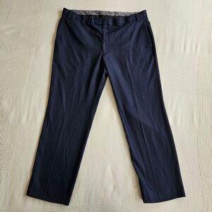 Lauren Ralph Lauren Navy Blue Dress Pants Flat Front Mens 38W x 30L Lightweight